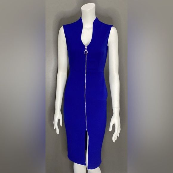 Almost Famous Dresses & Skirts - Almost Famous Vibrant Blue Sleeveless Dress Size M